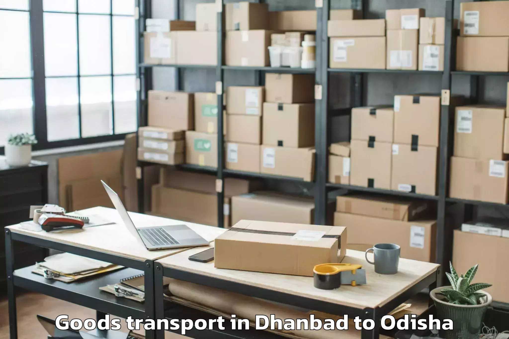 Book Dhanbad to Astaranga Goods Transport